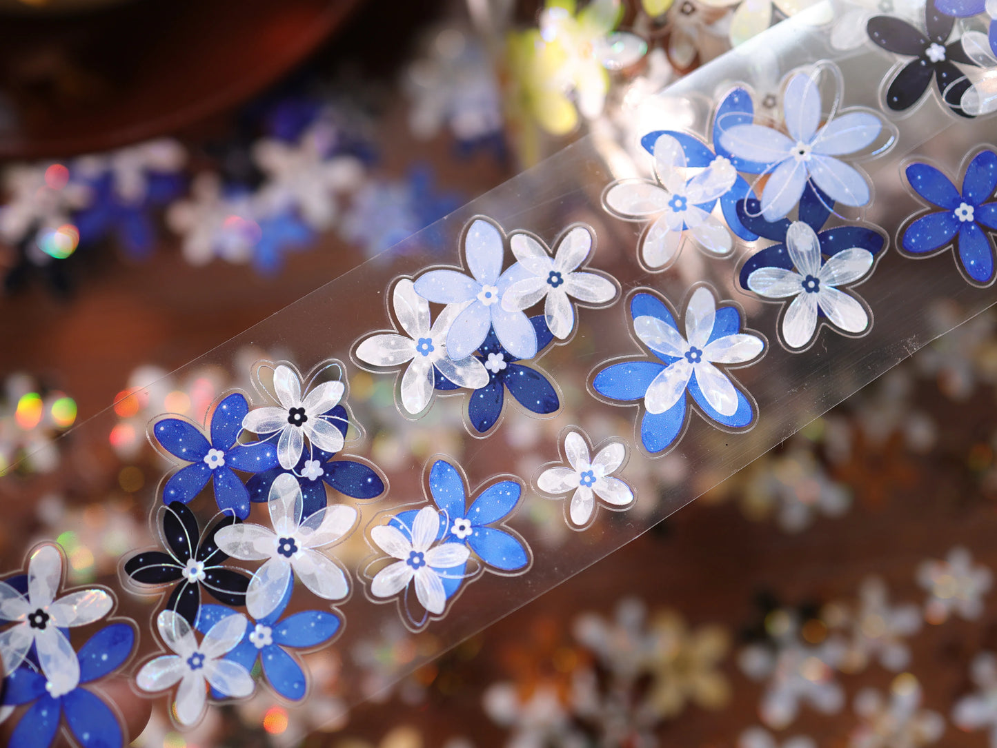 YiEr Vol17【Flowers on the Path】Kiss-cut Light Retro Floral Washi Tape and PET Stickers