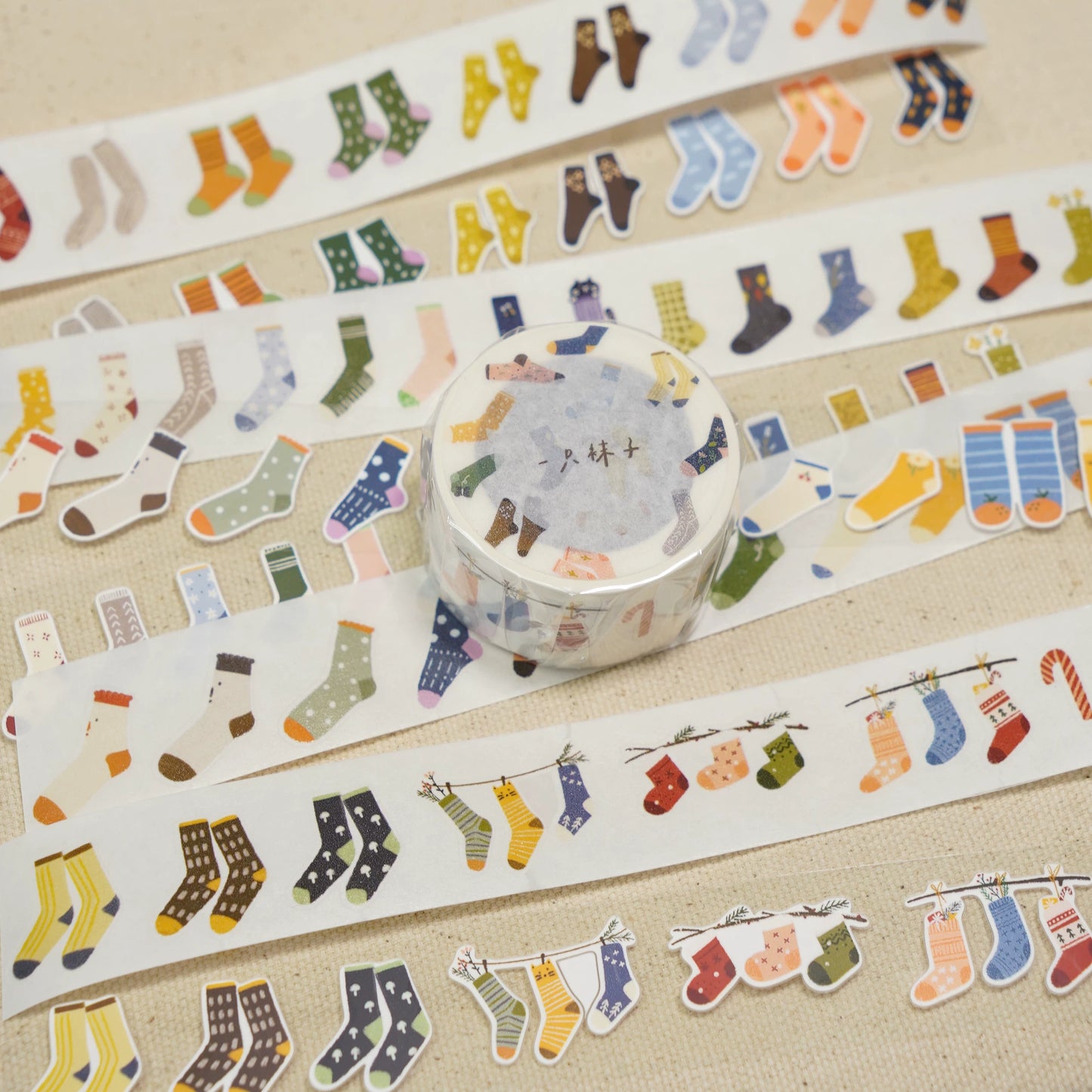 A Bit of A Studio【Going Out to Play】Pre-cut Stationery/Clips/Flowers/Mushrooms/Socks Washi/PET Tape