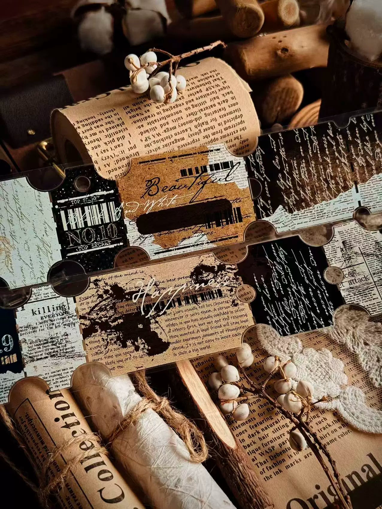 Linlanxi Vol14【The Language of Faith】Original Design Retro Exquisite Vintage Decorative Washi/Pet Tape