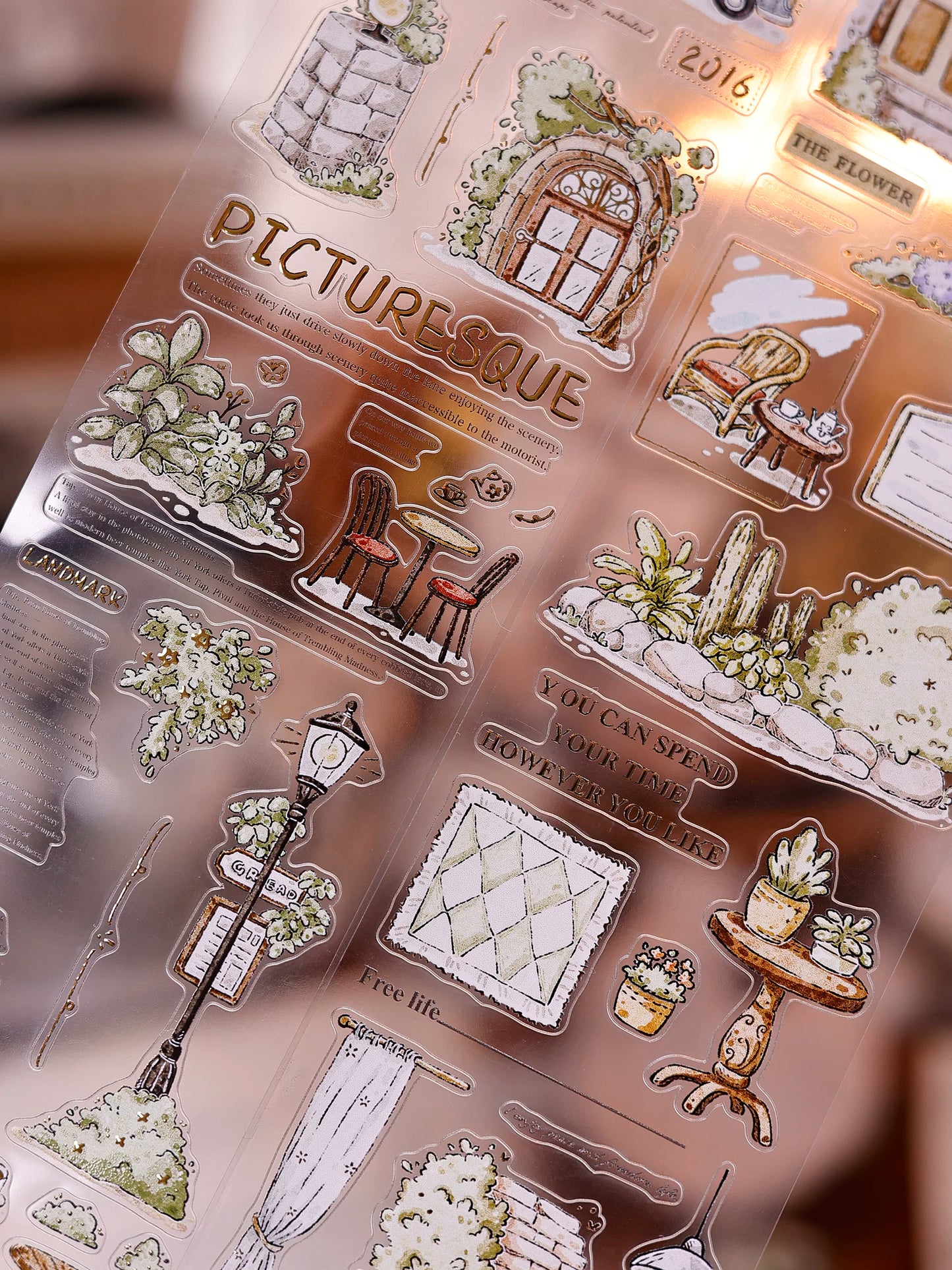 XiaoBaiJia Salt Series【Plain and Delicate】Pre-cut Orginal Design Washi/Pet Tape Light Retro Stickers