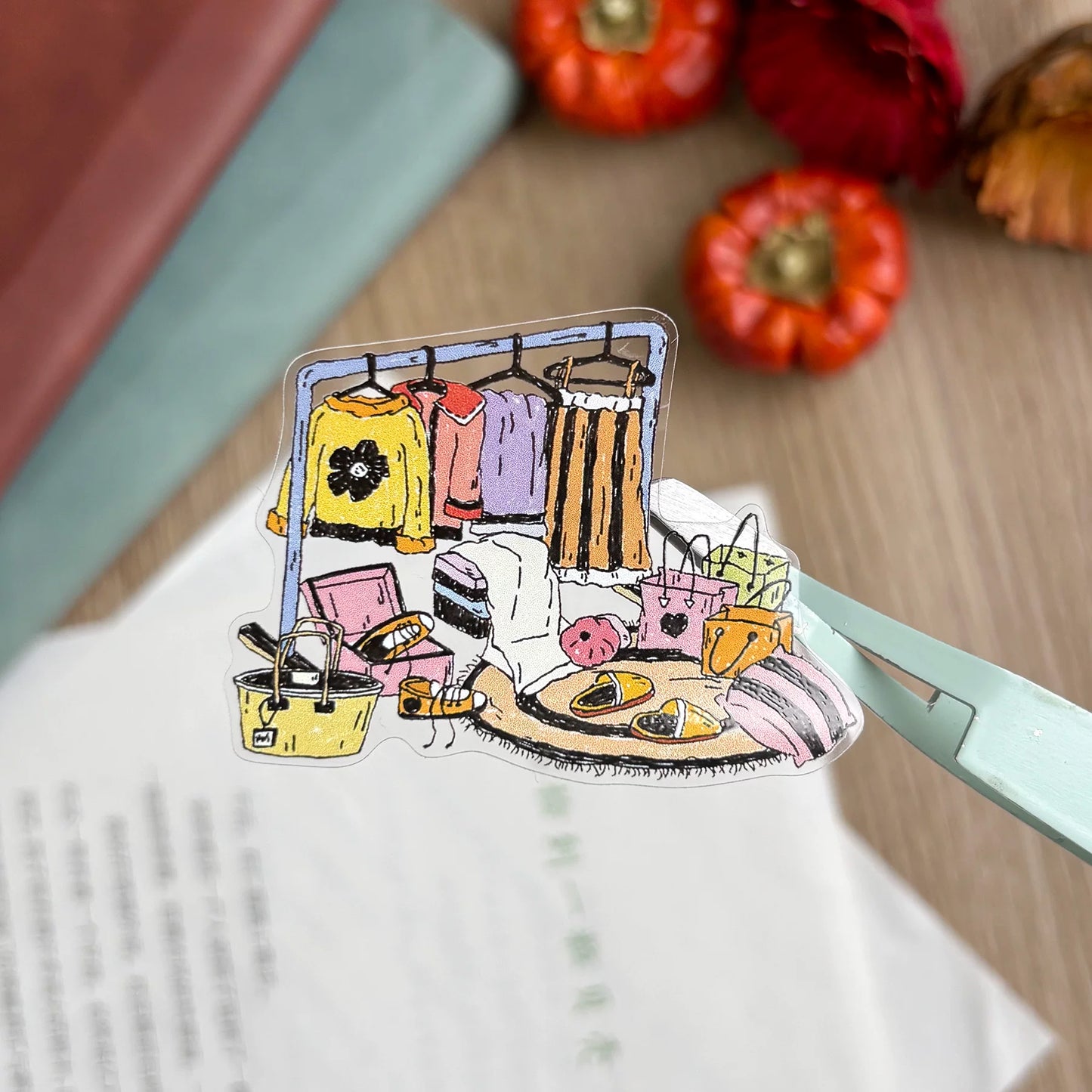 ZiYuanSu【Gentle Daily Routine】Text Background Scene Pre-cut Washi PET Tape