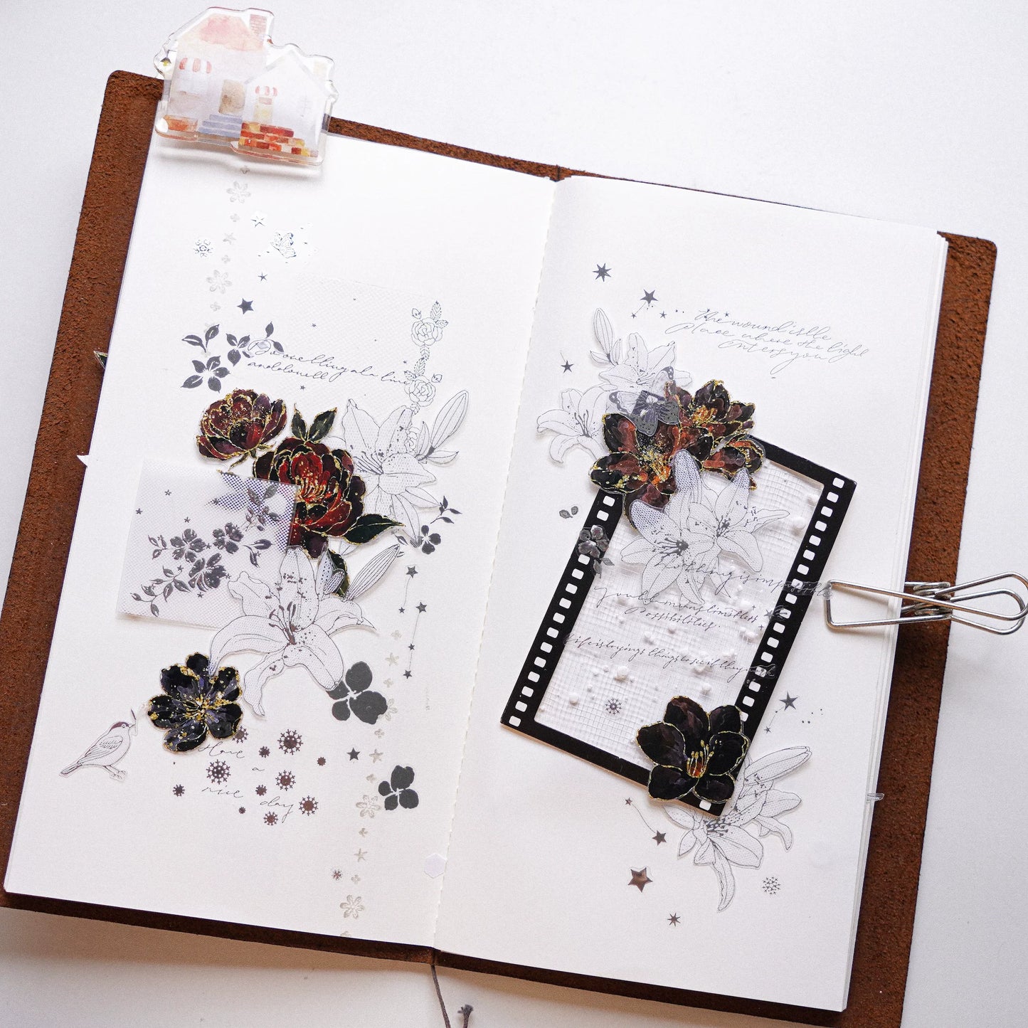Yuanzi-Jennyuanzi【Epistle】Pre-cut English Text Hot Silver Washi PET Tape