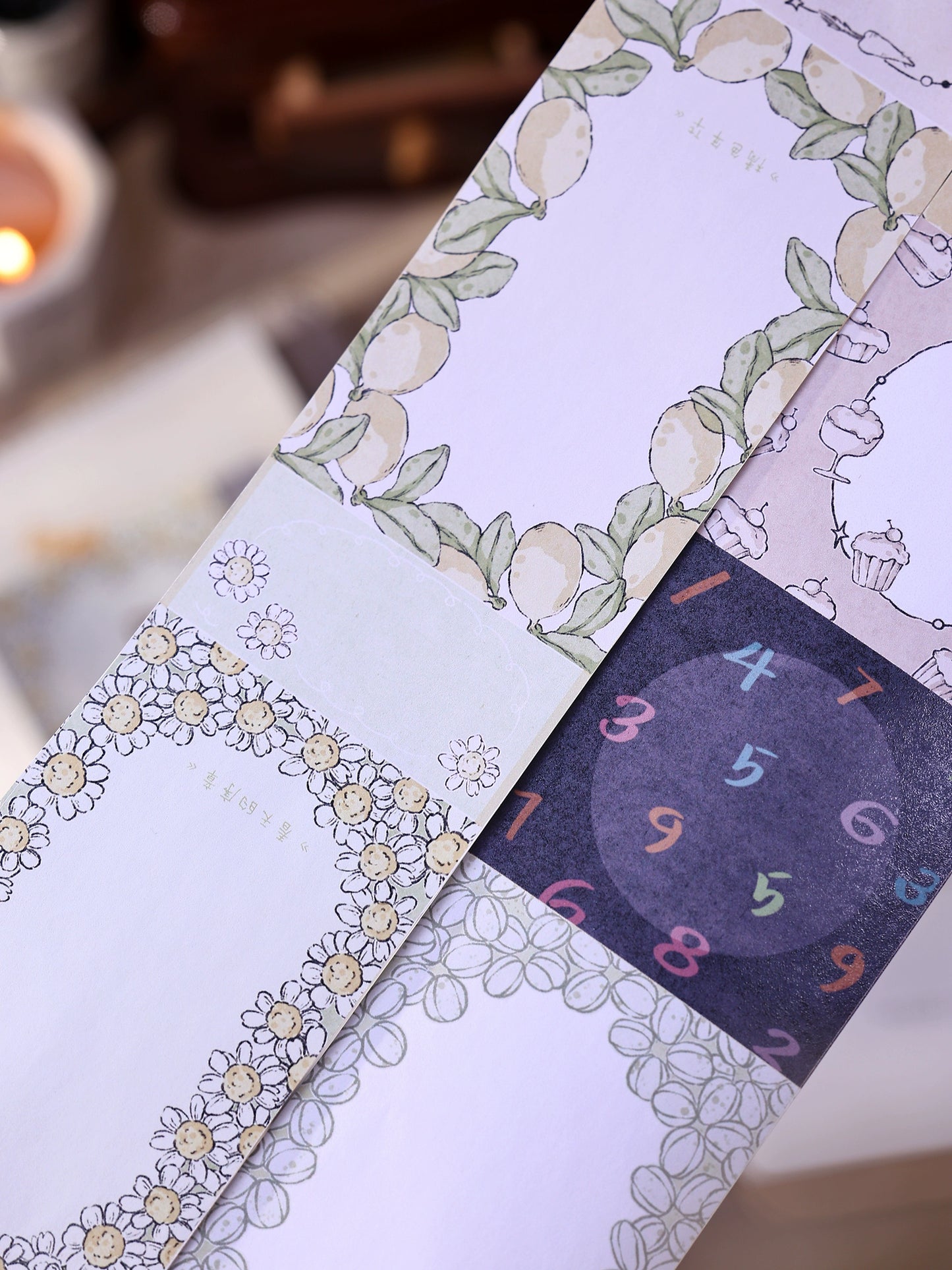 XiaoBaiJia Minimalist Style【Writing Roll‌】Border Strip Orginal Design Washi Pet Tape Landscape Stickers