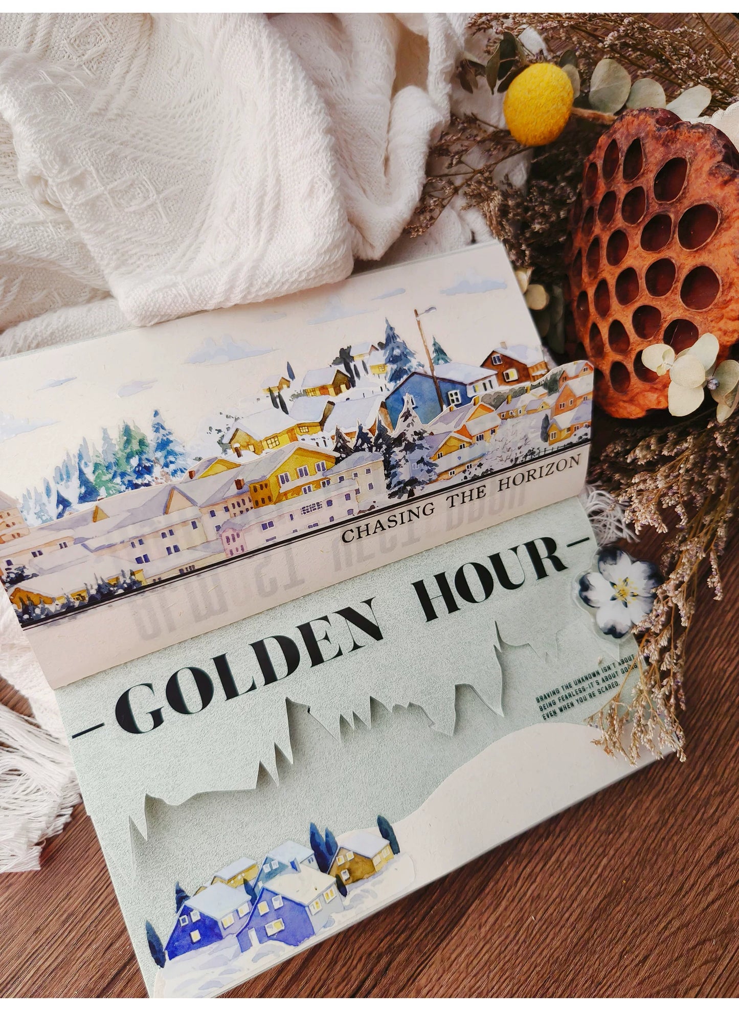 ZiYuanSu Vol15【A Window of Winter Snow】Background Scene Pre-cut Washi PET Tape