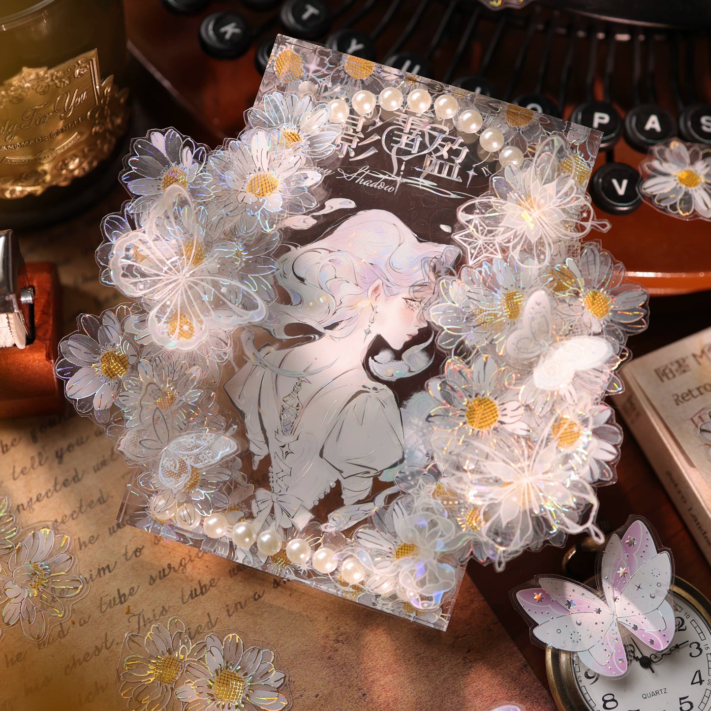 YiEr Vol17【Air Garden】Kiss-cut Floral Washi Tape and PET Stickers