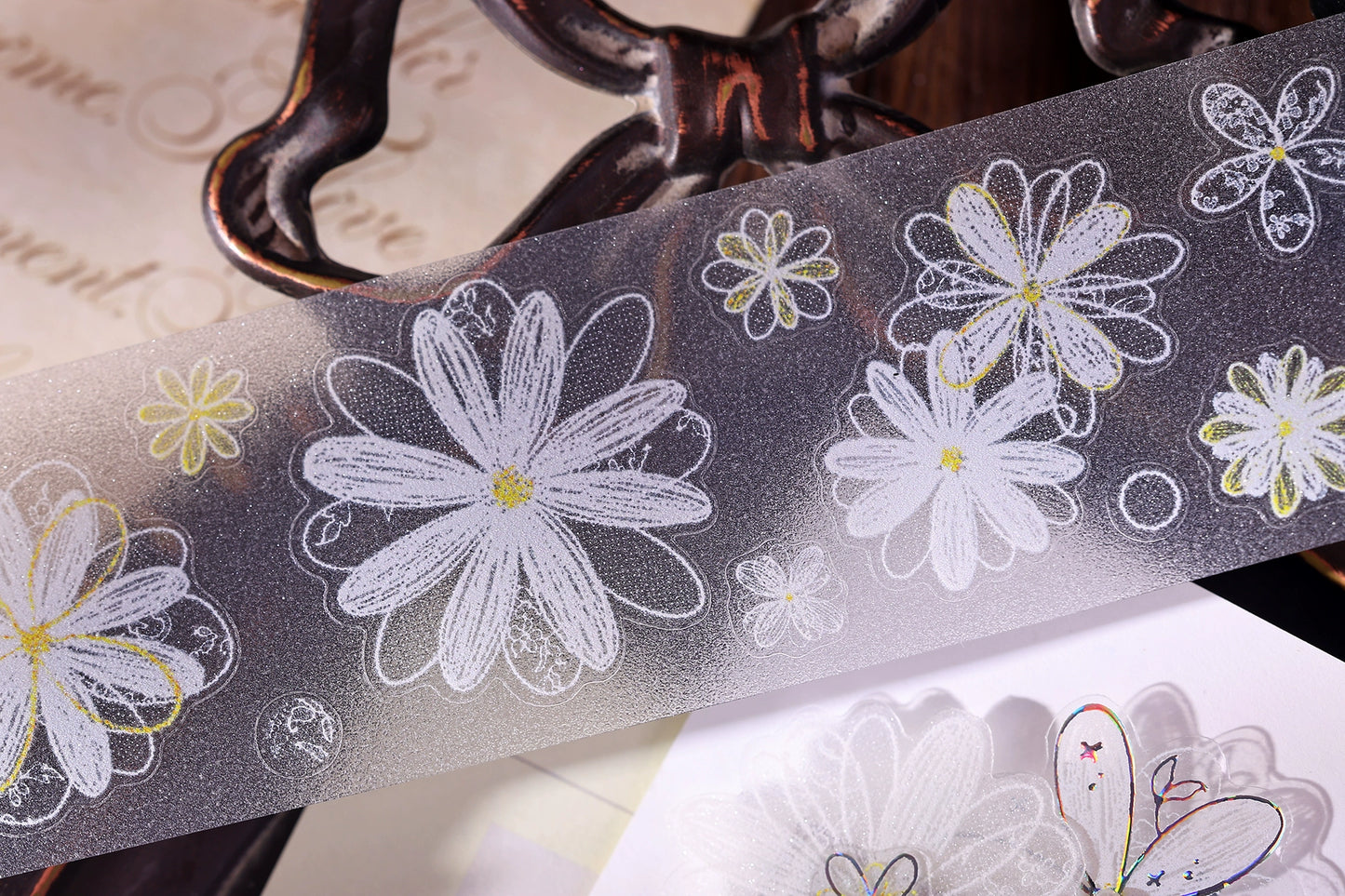 XiaoBaiJia【Cappuccino&White Dream Island】Light Retro Orginal Design Washi Pet Tape Landscape Stickers