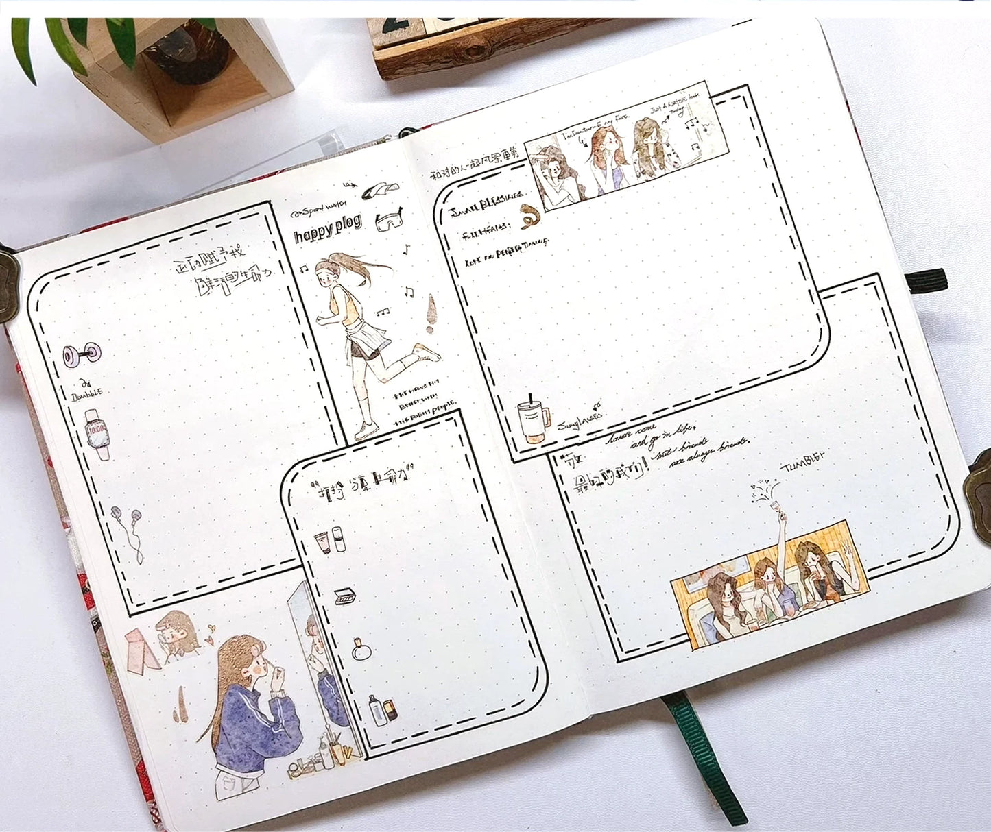 XingXing Vol12【A Path Adorned with Blossoms】 Pre-cut Salt based Daily Growth Path for Girls, Healing and Striving for a Lifetime Washi PET Tape