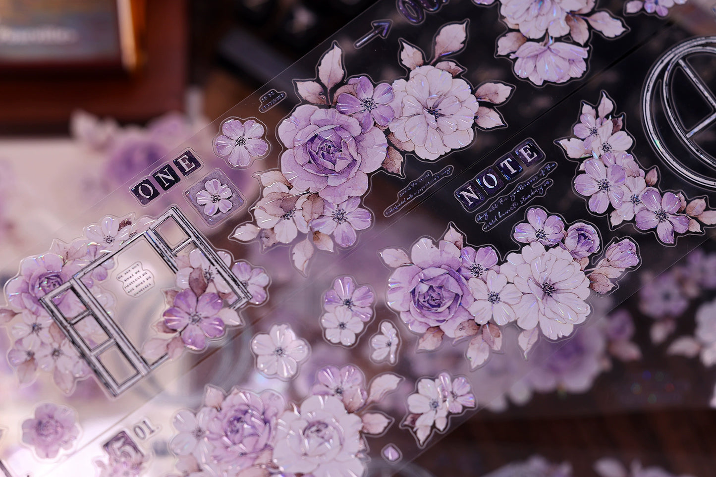 XiaoBaiJia【Sparse Shadows】Light Retro Orginal Design Washi Pet Tape Landscape Stickers