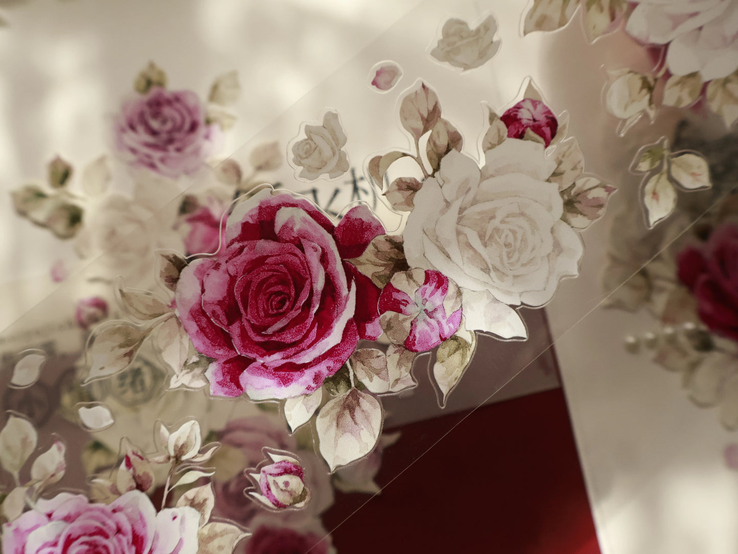 YiEr Vol15【Starry Purple】Orginal Design Pre-cut Washi/Pet Floral Tape Light Retro Landscaping Stickers