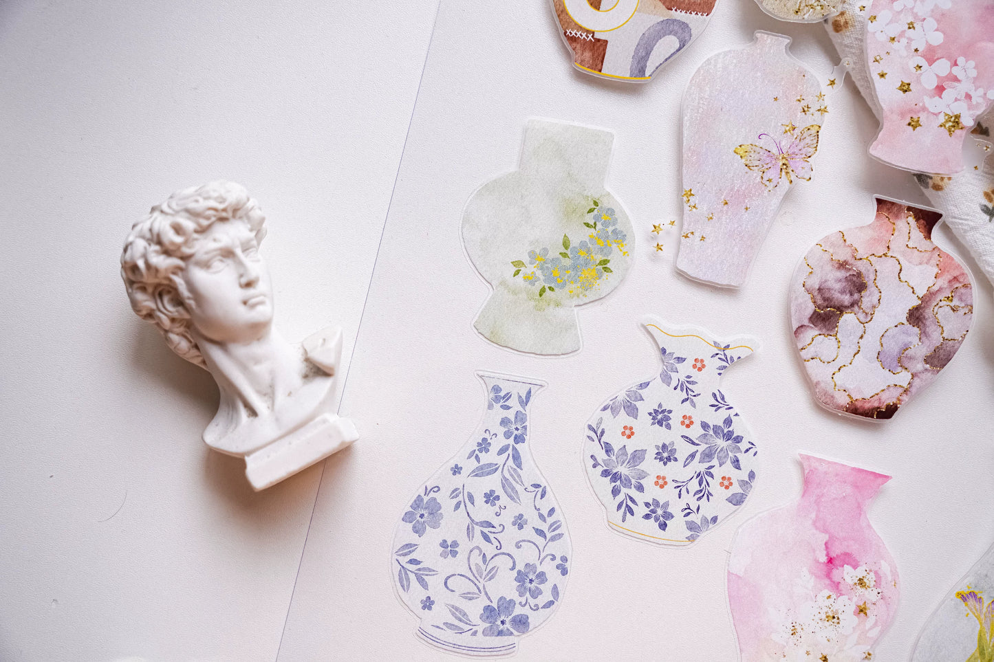 Yuanzi-Jennyuanzi【Nianci 2】Vorgeschnittenes Vase Washi PET Tape