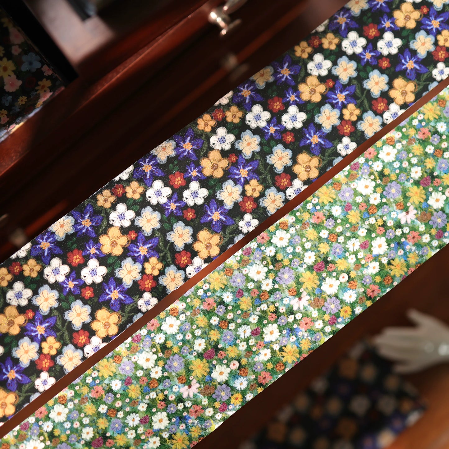 YiEr Vol17【Vintage Original Floral Pattern】Floral Washi Tape and PET Stickers