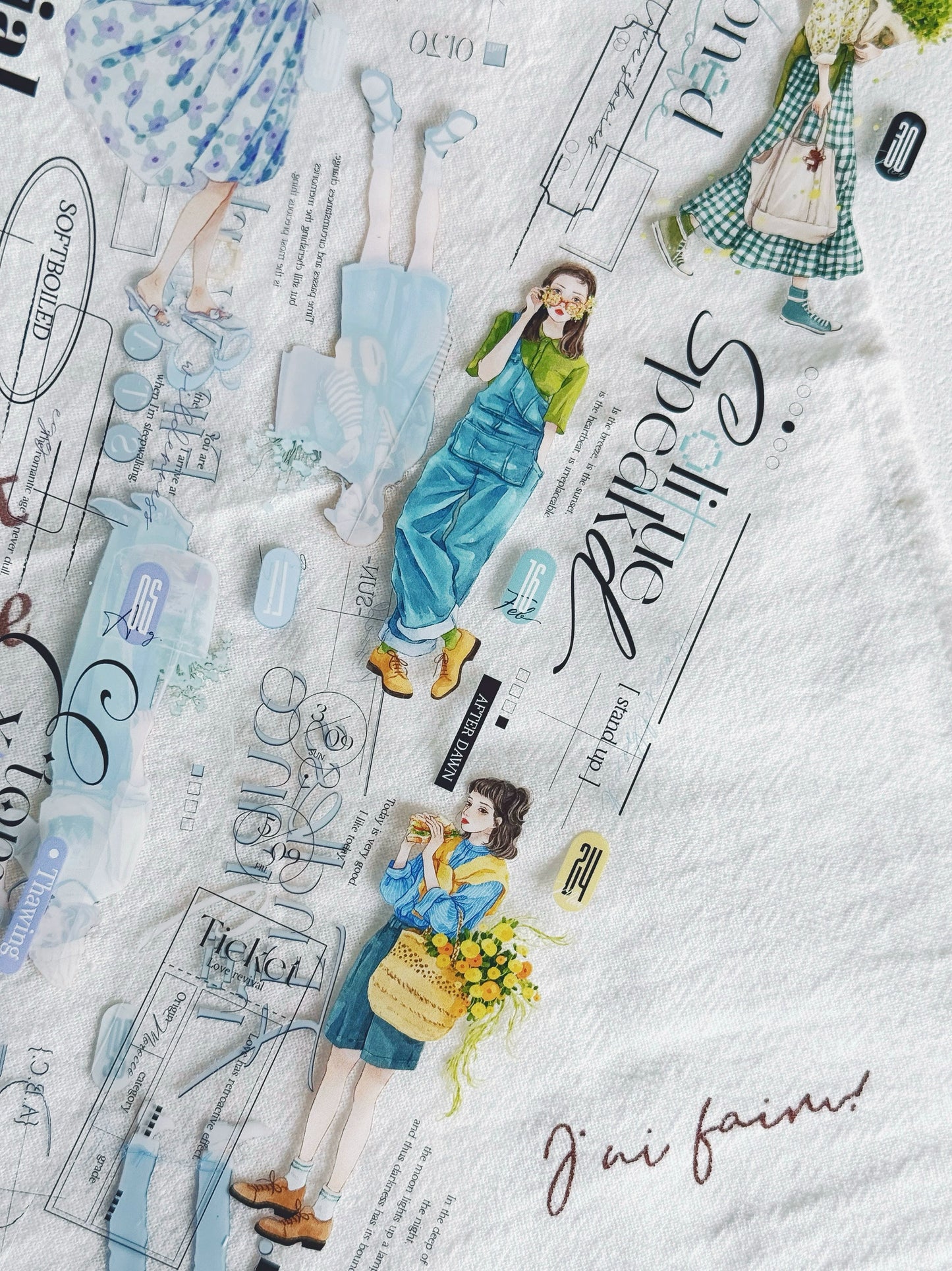 XiYue【Gorgeous Vernal Scenery】Original Design Washi/PET Tape Stickers