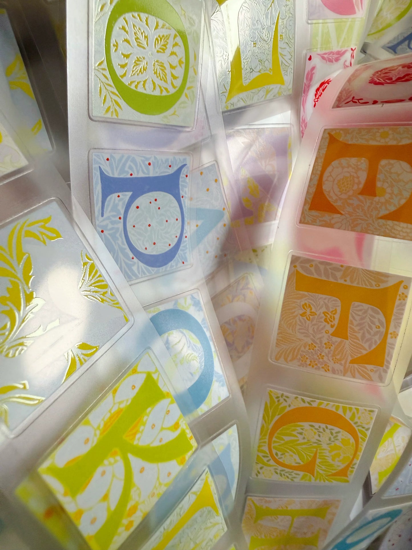 ZaoZao Vol4【Botanical Letter Set】Original Design Kiss-Cut Washi PET Tape Stickers,for Scrapbook Supplies,Journaling,Junk Journal,Bullet Journal,Planner Stickers