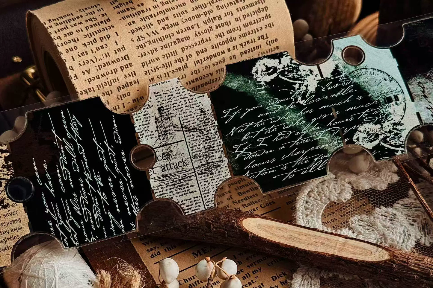 Linlanxi Vol14【The Language of Faith】Original Design Retro Exquisite Vintage Decorative Washi/Pet Tape