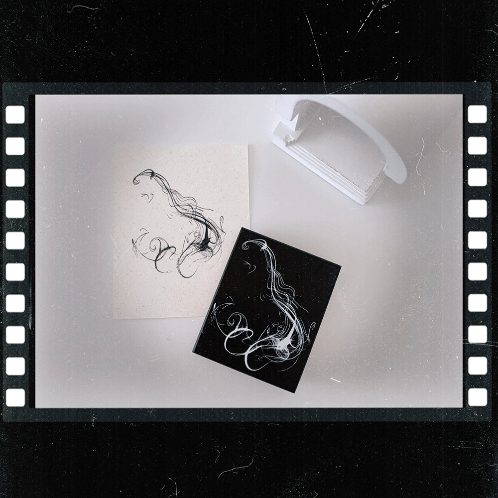 Simple Washi Tape【Unique-Cloud Smoke Stamp】Mist Shadow Wire Mesh Tree Advanced Versatile Background DIY