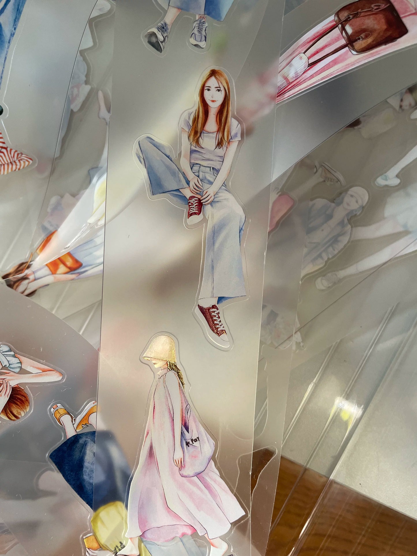 ZaoZao Vol2【Misty Isle】Original Design Kiss-Cut Washi PET Tape Stickers,for Scrapbook Supplies,Journaling,Junk Journal,Bullet Journal,Planner Stickers