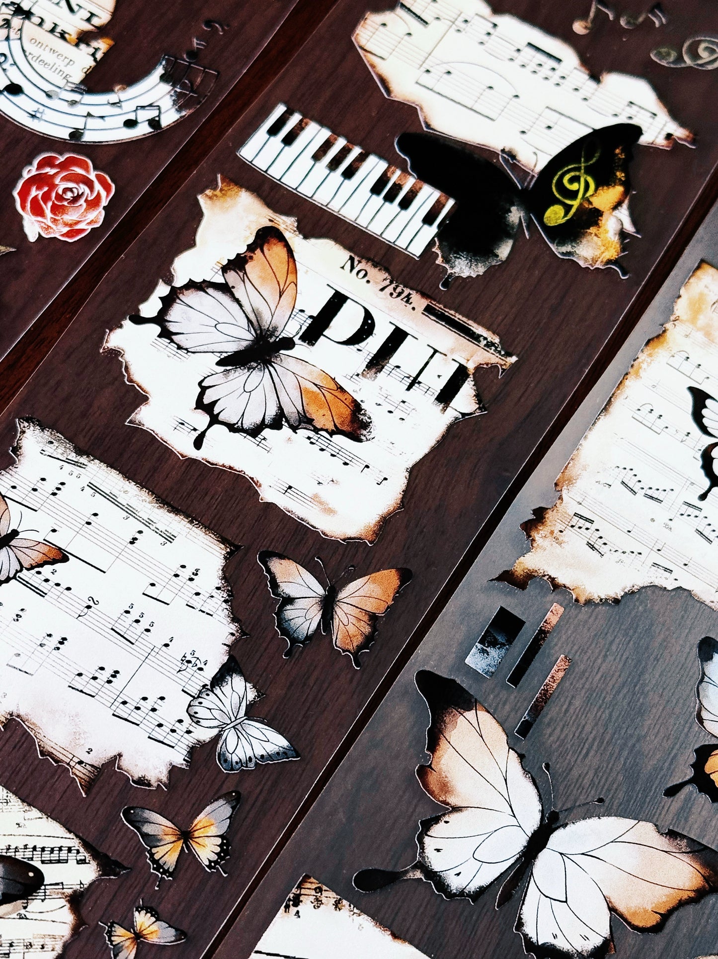 XiYue【Anxious】Original Design Washi/PET Tape Stickers