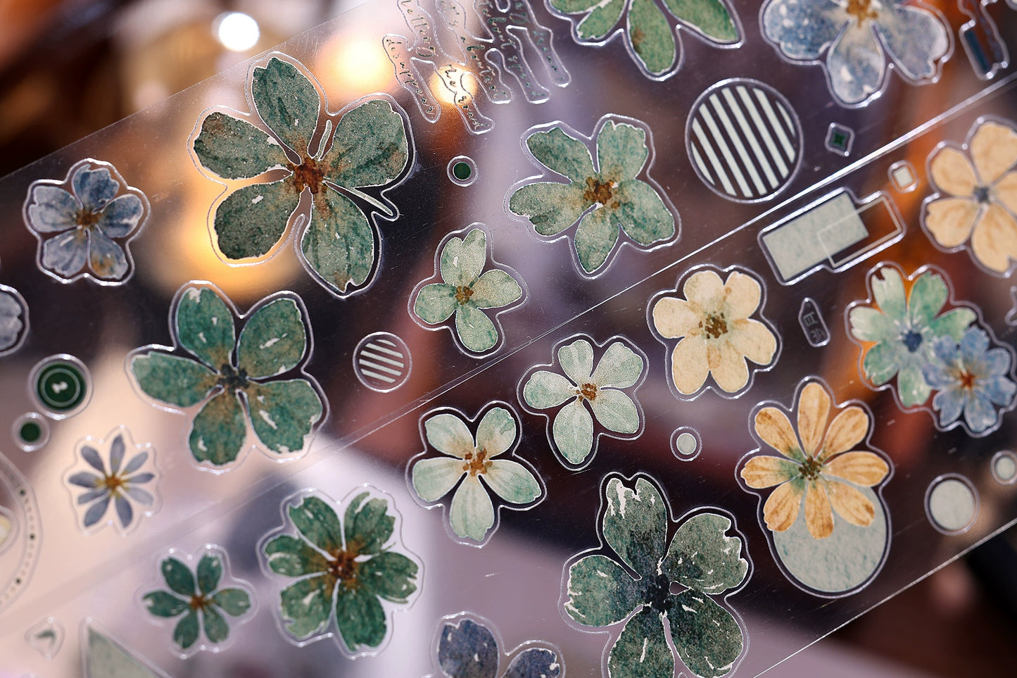 XiaoBaiJia【Green Book】Light Retro Orginal Design Washi Pet Tape Landscape Stickers