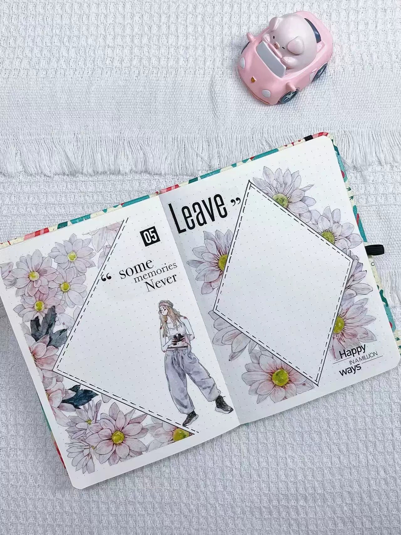 Kaixiaoxun Vol10 【Cool Girl】 Pre-Cut Long Loop Washi/Matte PET Tape for Scrapbook Supplies,Junk Journal Supplies