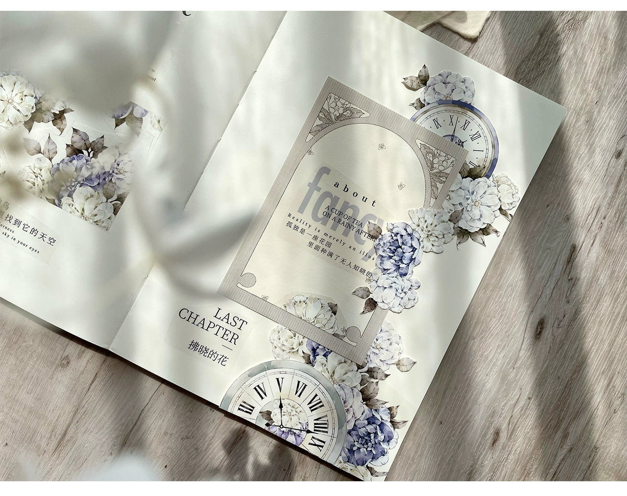 TianCheng-Vol5【Autumn and Winter】English Text Washi/PET Tape,for Scrapbook Supplies,Scrapbook Tape Stickers,Junk Journal Supplies