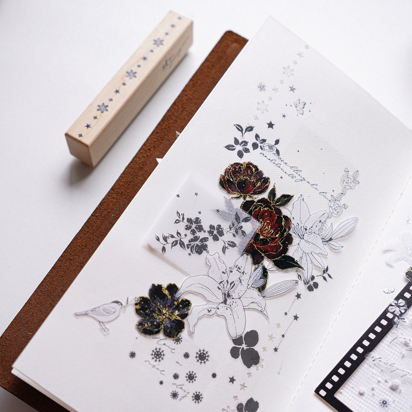 Yuanzi-Jennyuanzi【Split Line Series】Vorgeschnittenes Originaldesign Retro-Stempel