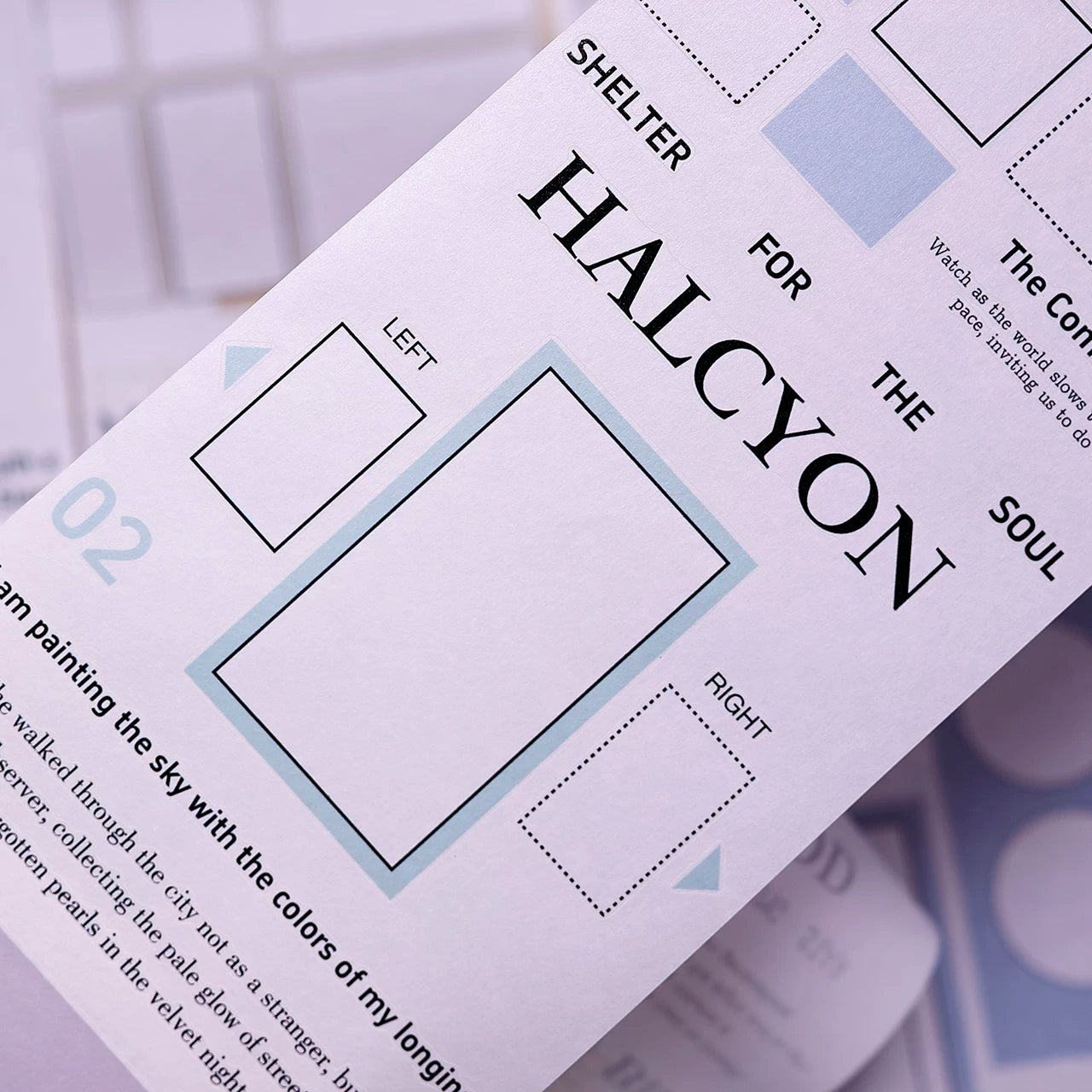 XiaoBaiJia Salt Series【Color Frame Edge Sequence】Pre-cut Orginal Design Washi/Pet Tape Light Retro Stickers