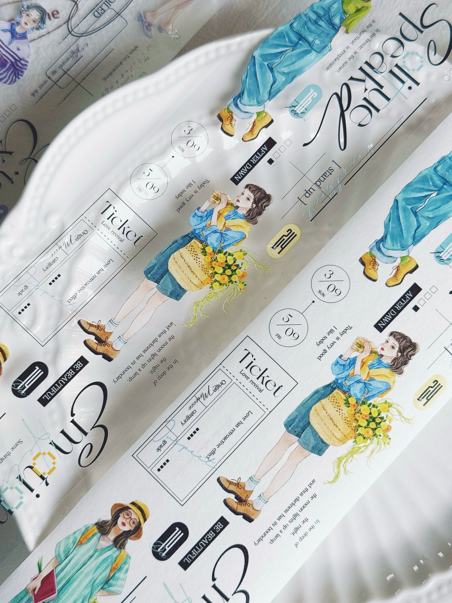 XiYue【Gorgeous Vernal Scenery】Original Design Washi/PET Tape Stickers