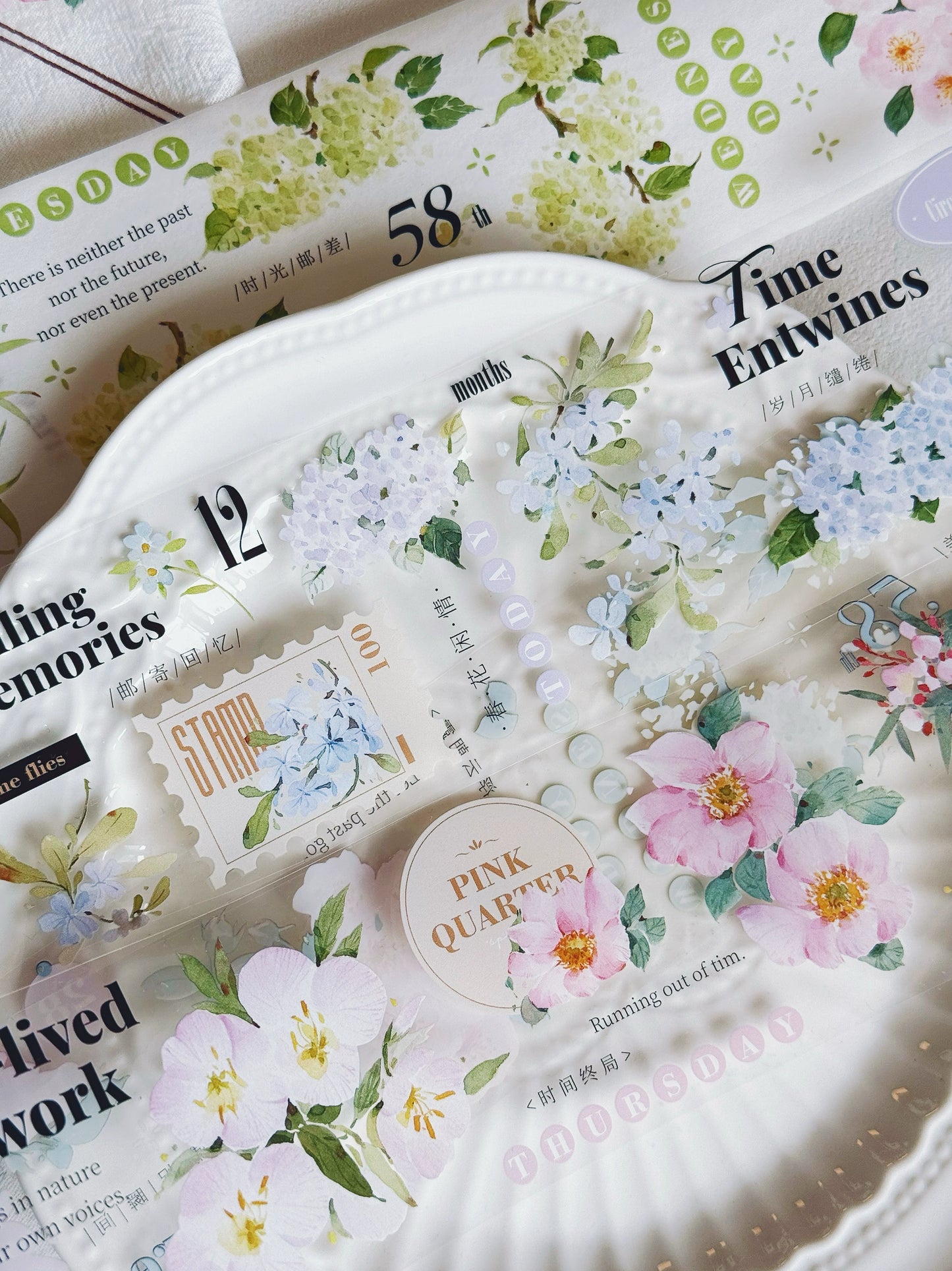 XiYue【Spring Day】Original Design Washi/PET Tape Stickers