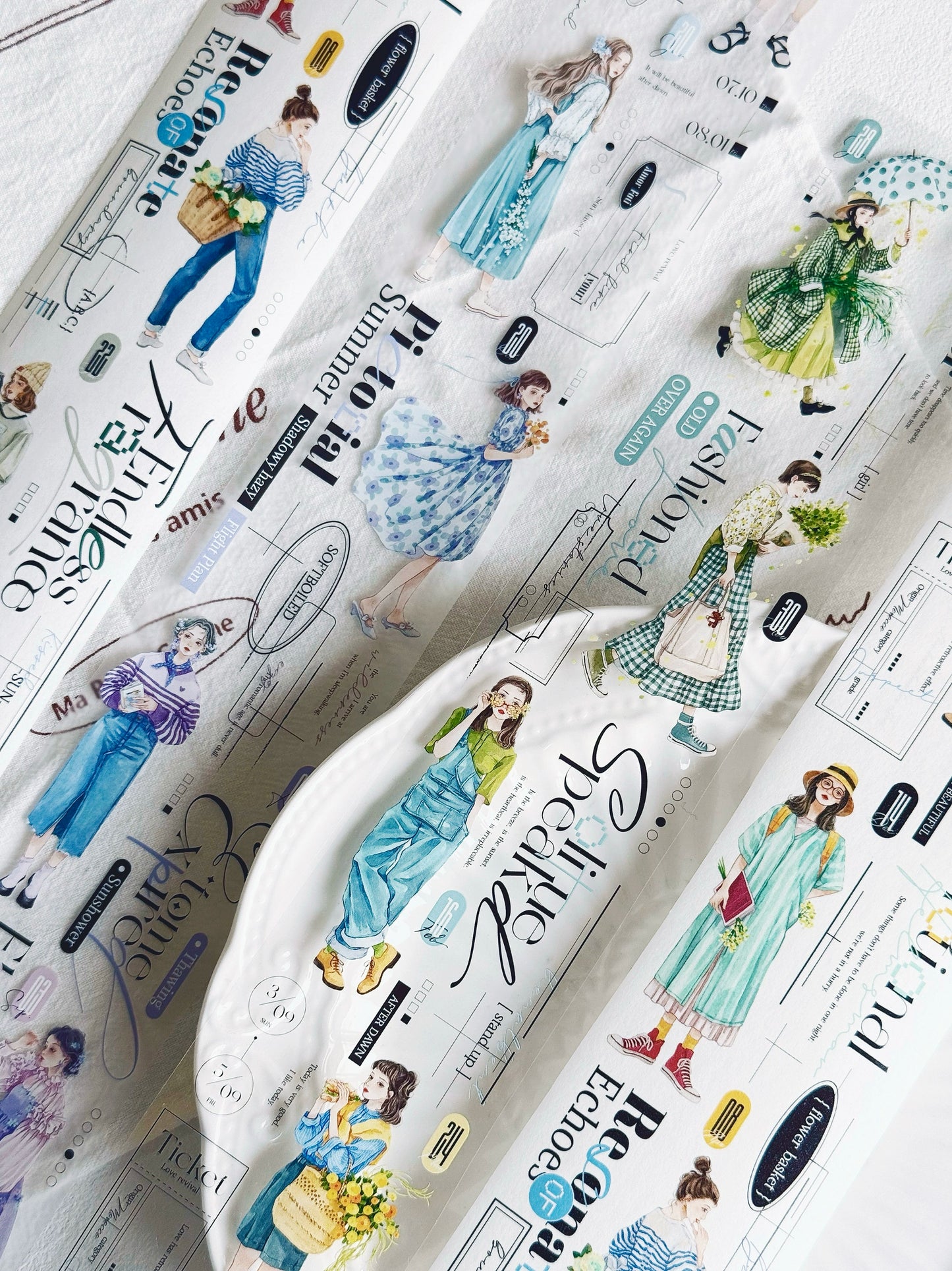 XiYue【Gorgeous Vernal Scenery】Original Design Washi/PET Tape Stickers