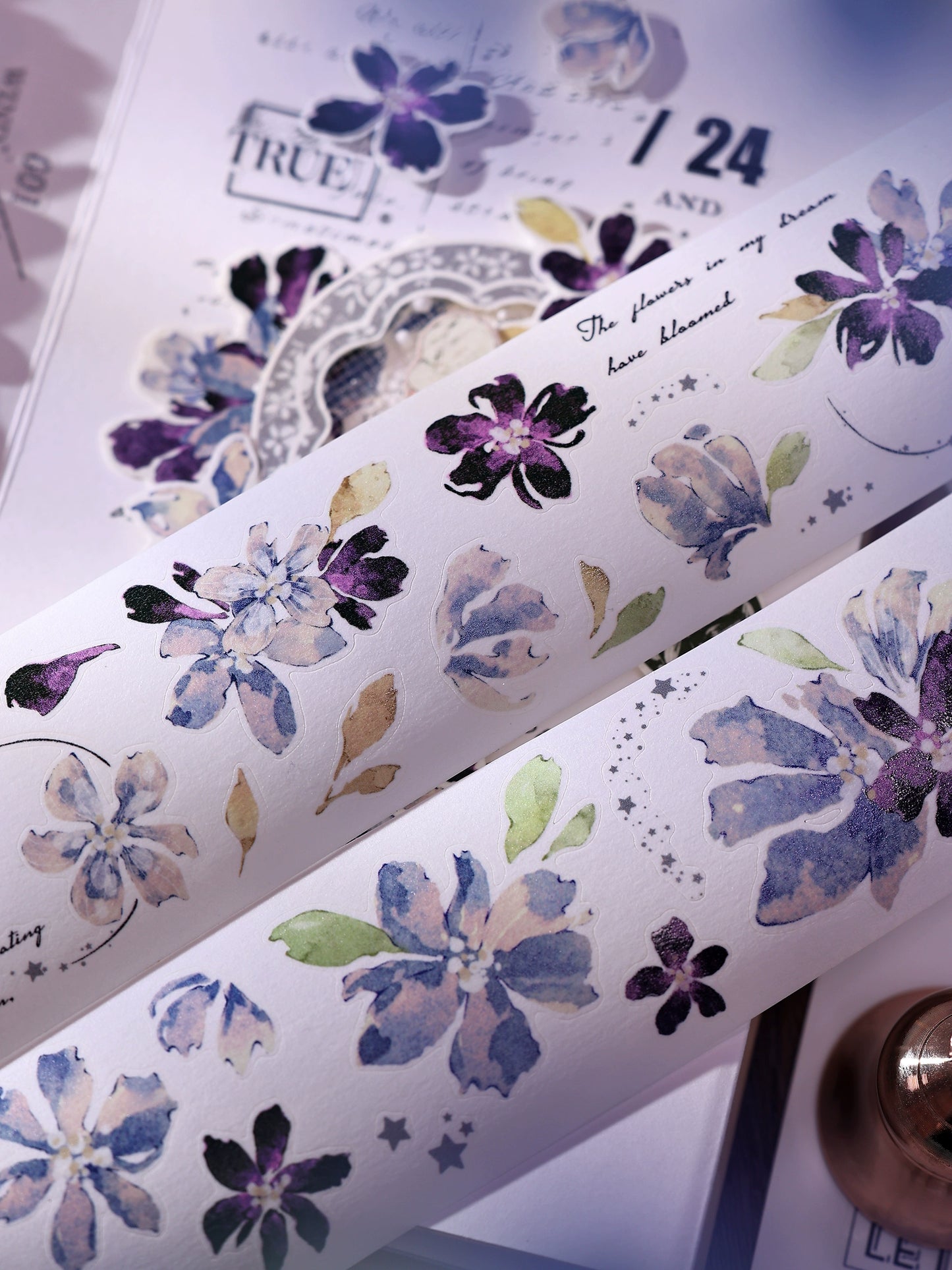 XiaoBaiJia【Dream】Light Retro Orginal Design Washi Pet Tape Landscape Stickers