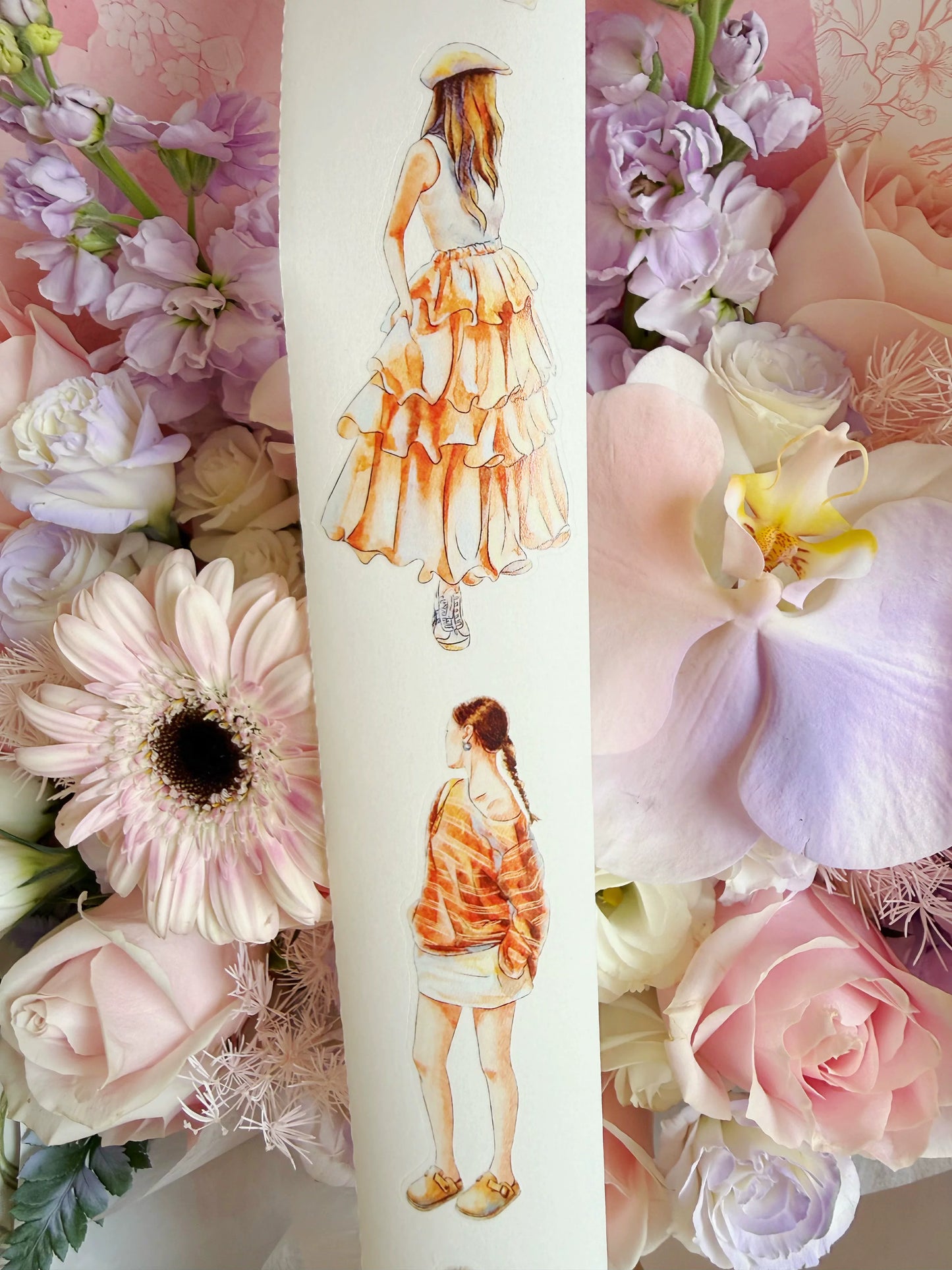 ZaoZao Vol4【ShanShan】Original Design Kiss-Cut Washi PET Tape Stickers,for Scrapbook Supplies,Journaling,Junk Journal,Bullet Journal,Planner Stickers