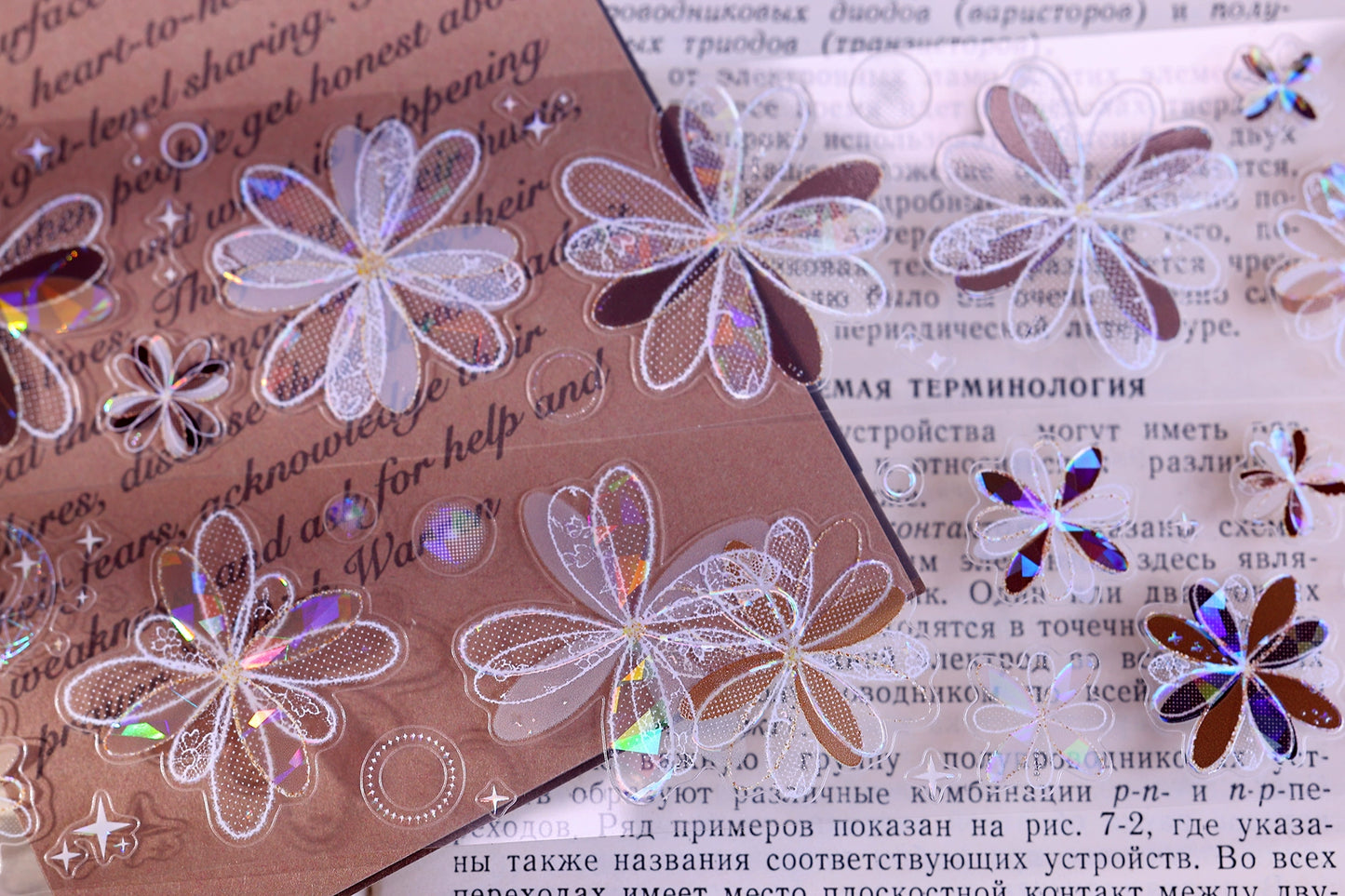 XiaoBaiJia【Cappuccino&White Dream Island】Light Retro Orginal Design Washi Pet Tape Landscape Stickers