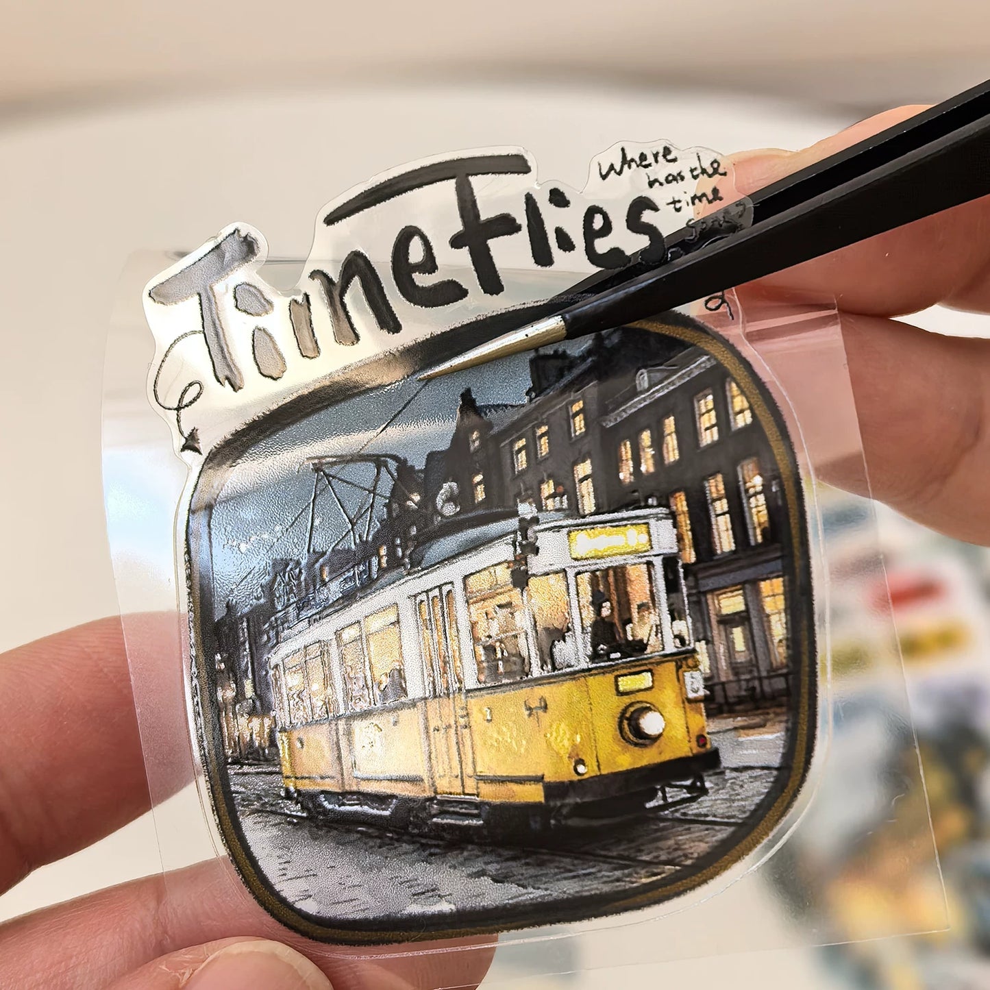 Wait Studio【World Outside the Window】 Pre-cut Light Retro Washi/PET Tape