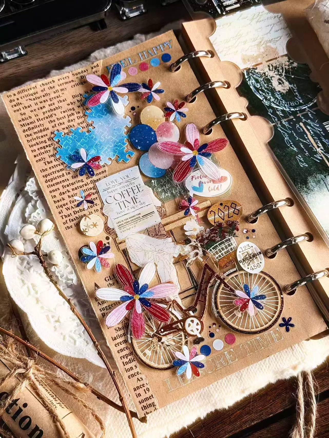 Linlanxi Vol14【Circular Label Set】Original Design Retro Exquisite Vintage Decorative Washi/Pet Tape