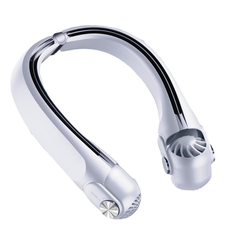‌Wear the Chill! 2400mAh AR Turbine Bladeless Neck Fan — Negative Pressure Cooling, Real Cold Wind, Hands-Free