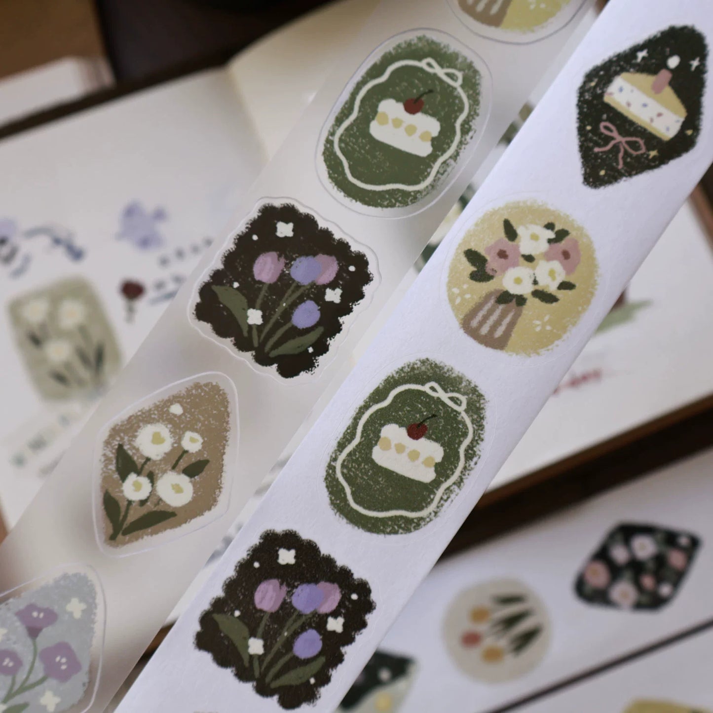 YiEr Minimalist Style Vol4【Spring Exhibition】Light Retro Orginal Design Washi Pet Tape Landscape Stickers