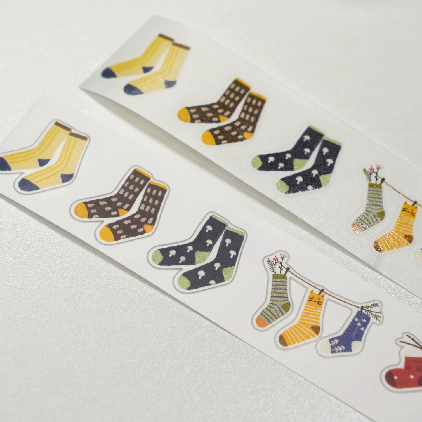 A Bit of A Studio【Going Out to Play】Pre-cut Stationery/Clips/Flowers/Mushrooms/Socks Washi/PET Tape