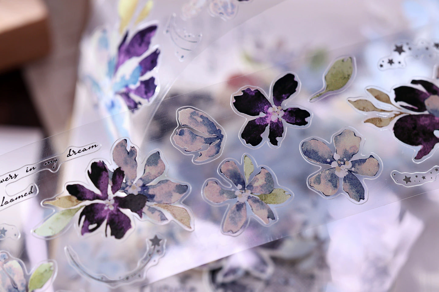 XiaoBaiJia【Dream】Light Retro Orginal Design Washi Pet Tape Landscape Stickers