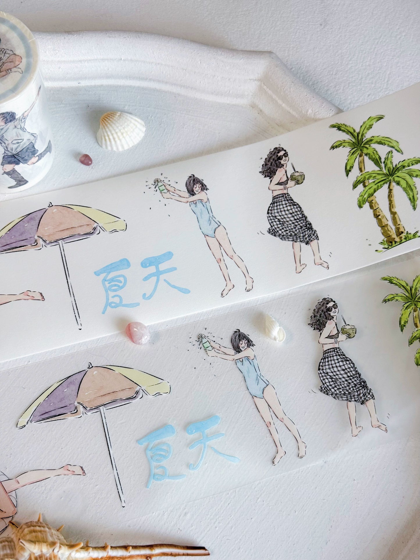XiYue【Endless Summer】Original Design Washi/PET Tape Stickers