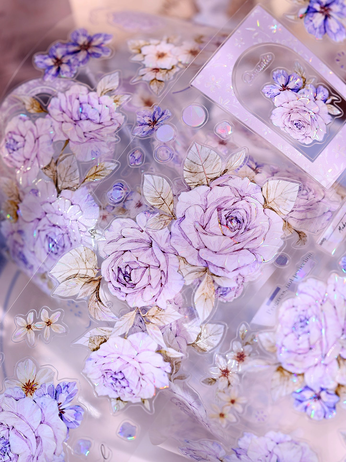 XiaoBaiJia【Rose Poetry】Light Retro Orginal Design Washi Pet Tape Landscape Stickers