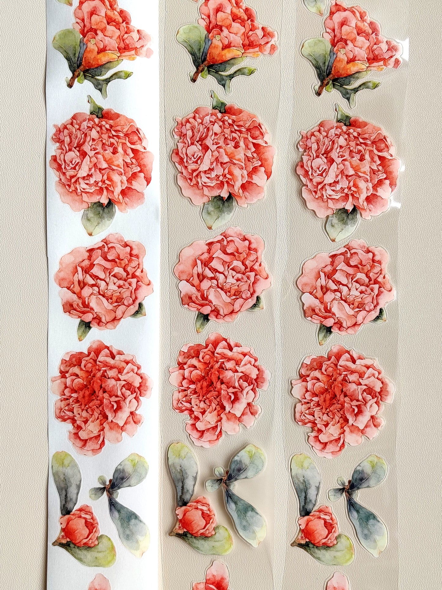 Xiangxiang Vol5 【Pomegranate Flower】Light Retro Character Scenery Orginal Design Washi Pet Tape Landscaping Stickers