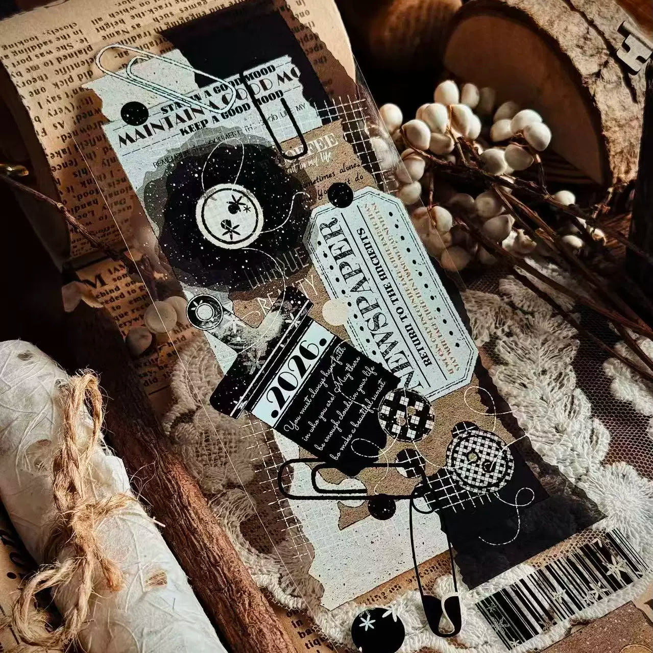 Linlanxi Vol14【Introduction to Comic Records】Original Design Retro Exquisite Vintage Decorative Washi/Pet Tape