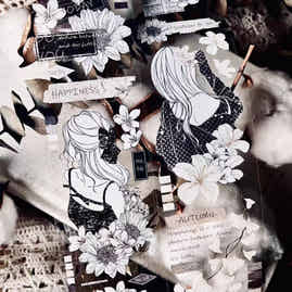 Linlanxi【Girl】Original Design New Product  Washi/Pet Tape Light Retro Character Style Long Loop Full Roll