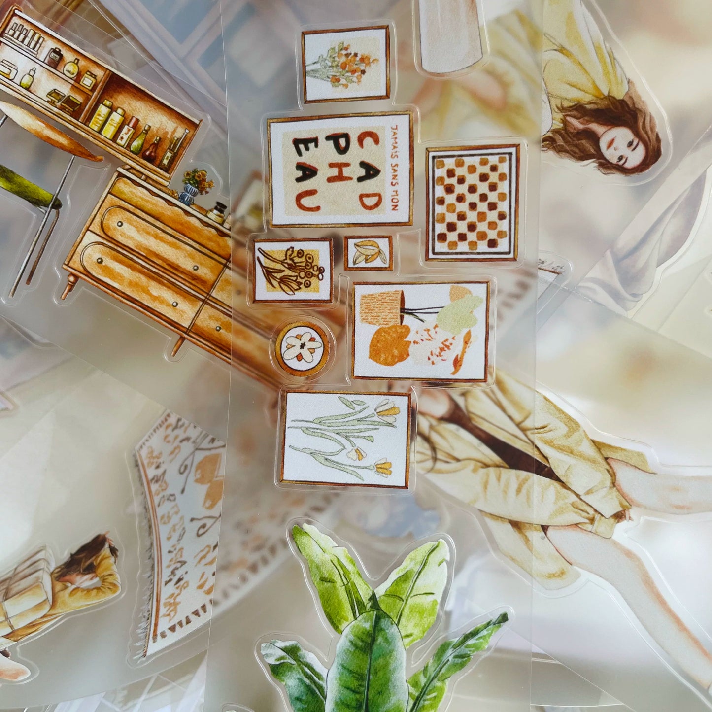 ZaoZao Vol3【Small Object】Original Design Kiss-Cut Washi PET Tape Stickers,for Scrapbook Supplies,Journaling,Junk Journal,Bullet Journal,Planner Stickers