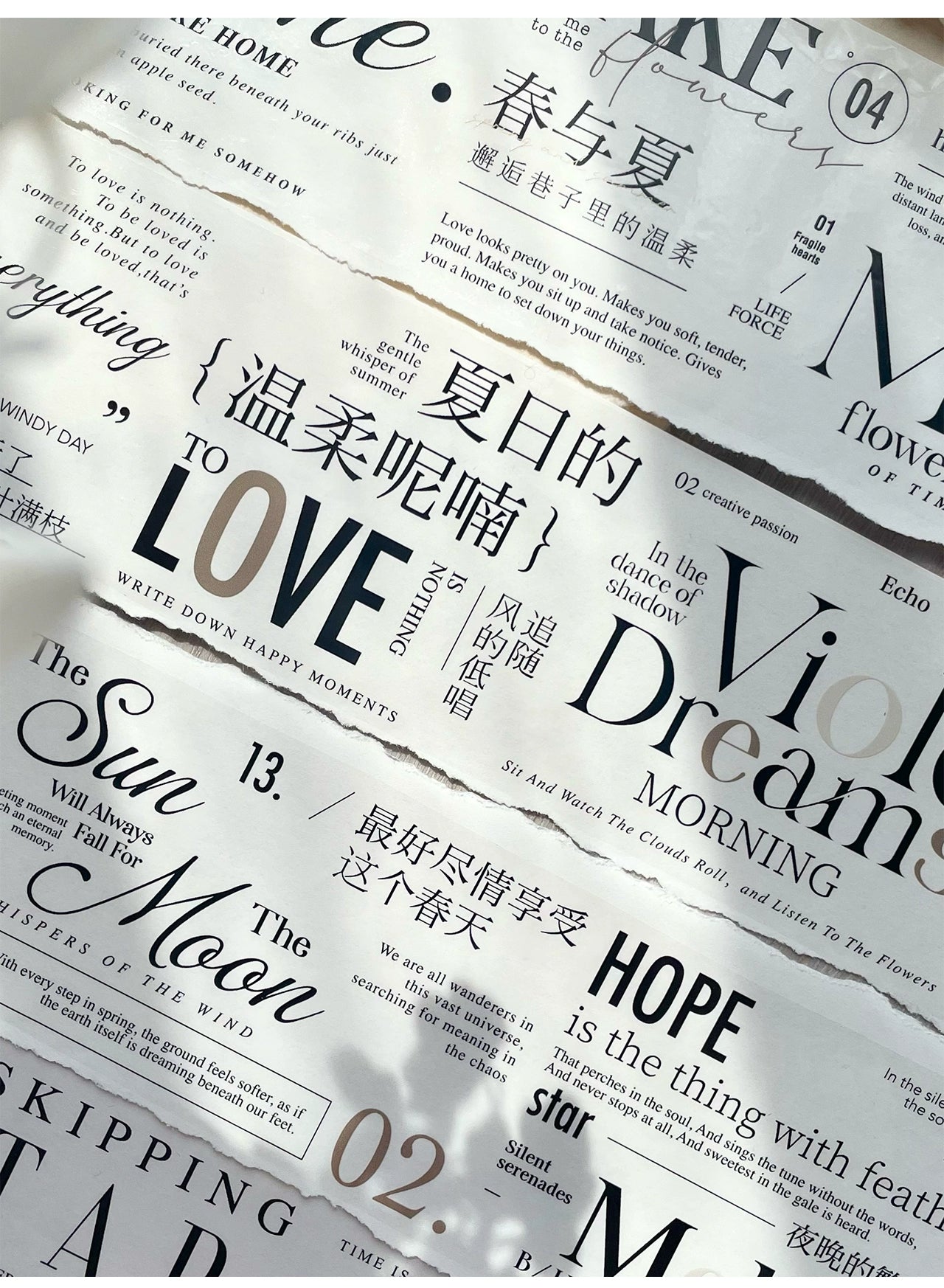 TianCheng-Vol5【Spring and Summer】English Text PET Tape,for Scrapbook Supplies,Scrapbook Tape Stickers,Junk Journal Supplies