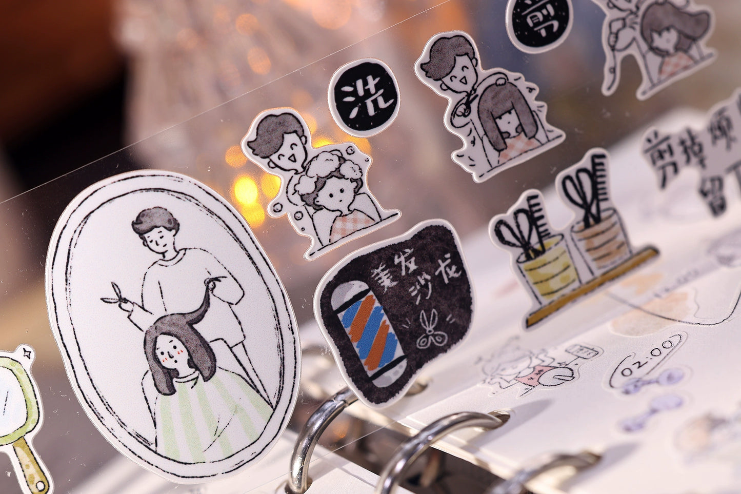 XiaoBaiJia Minimalist Style【Daily Affairs】Light Retro Orginal Design Washi Pet Tape Landscape Stickers
