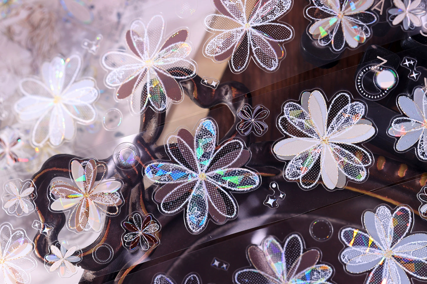 XiaoBaiJia【Cappuccino&White Dream Island】Light Retro Orginal Design Washi Pet Tape Landscape Stickers