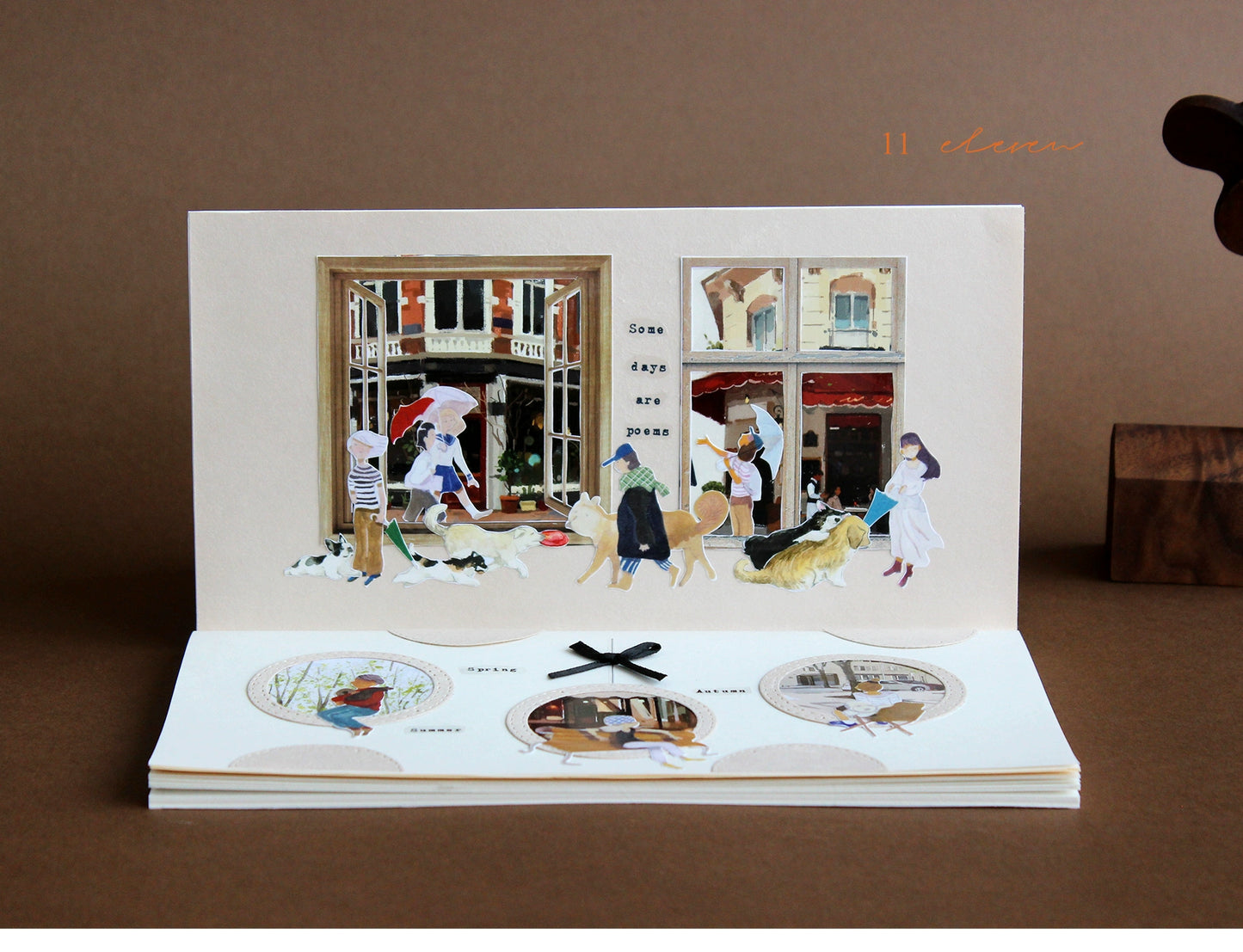 Moodtape【Walking and Drinking Coffee】Original Washi Tape Street View Coffee Stickers