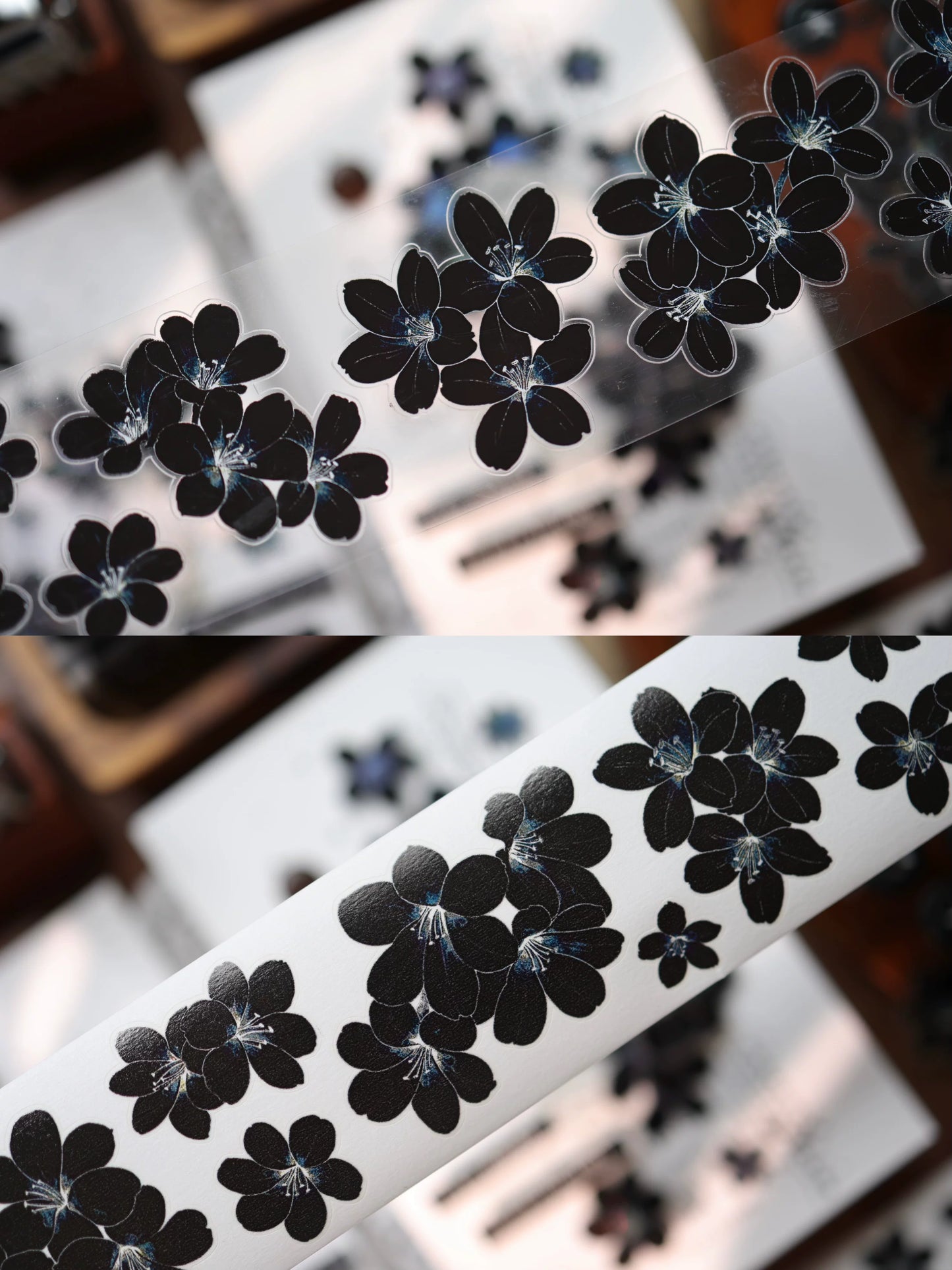 YiEr Vol17【Brown Sugar Flower Language】Kiss-cut Butterfly Washi Tape and PET Stickers