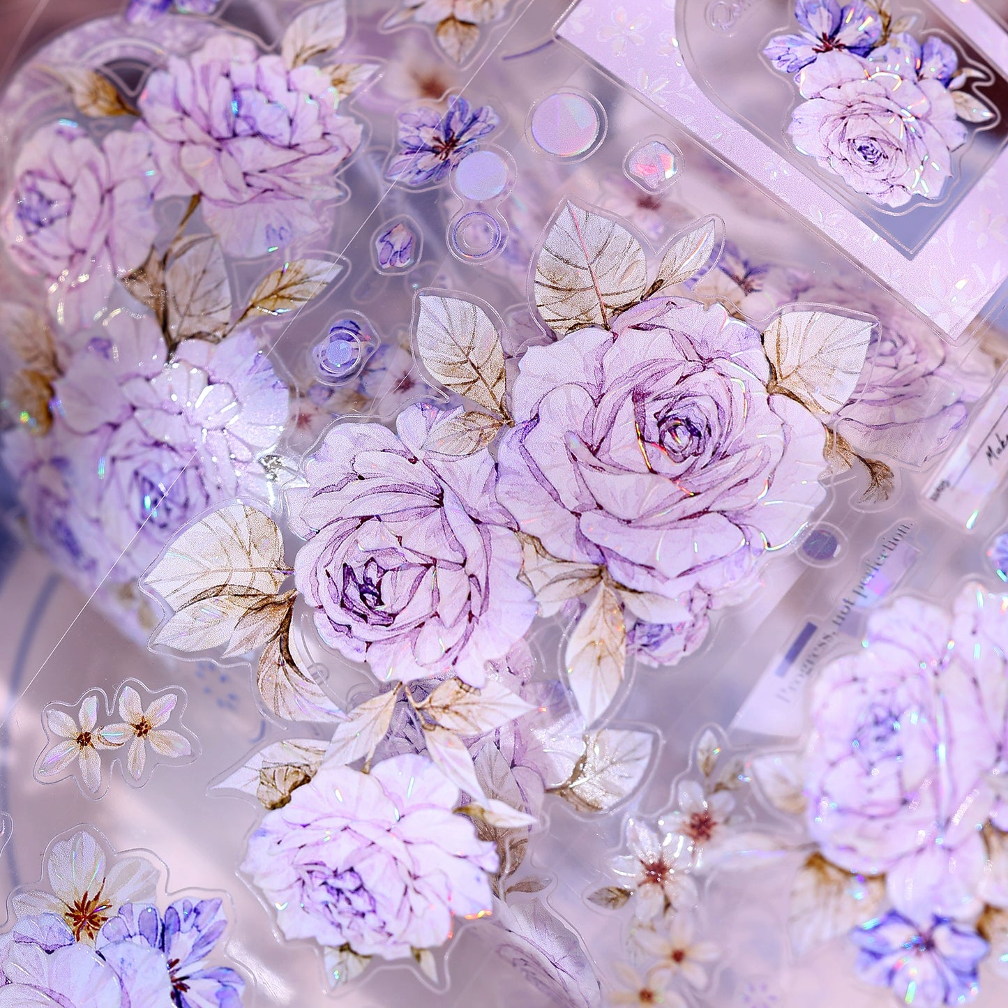 XiaoBaiJia【Rose Poetry】Light Retro Orginal Design Washi Pet Tape Landscape Stickers